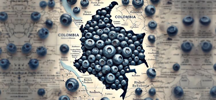 Producción de cultivos de arandanos en Colombia