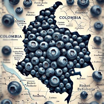 Producción de cultivos de arandanos en Colombia
